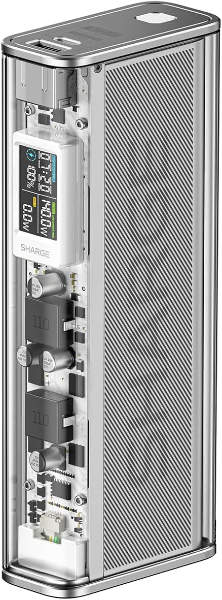 ミヤビテックブログ | 【実機レビュー】SHARGE SHARGEEK 140W モバイルバッテリーレビュー｜20,000mAhの大容量＆スケルトンデザインで最強クラスの充電性能